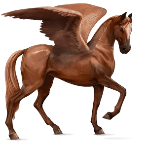 pegaso de montar alazán