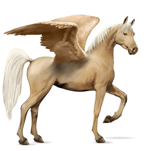 pegaso de montar Árabe alazán