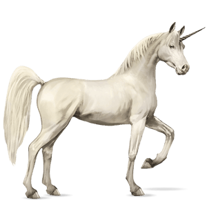 unicornio de montar gris claro