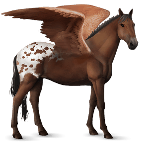 pegaso de montar tennessee walker bayo tostado