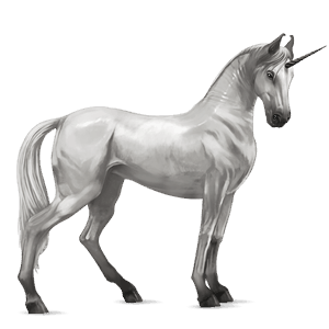 unicornio de montar hunter irlandés gris claro