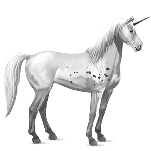 unicornio de montar alazán