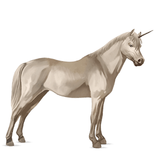 unicornio de montar pura sangre palomino