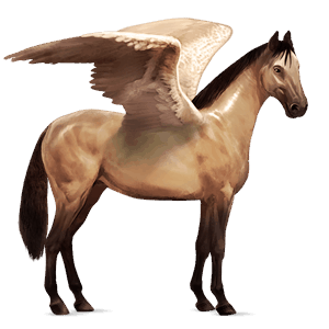 pegaso de montar apalosa palomino moteado