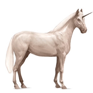 unicornio de montar hanoveriano gris tordo