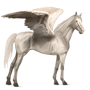 pegaso de montar pura sangre alazán