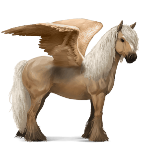 pegaso de montar palomino