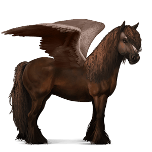 pegaso de montar tennessee walker bayo tostado