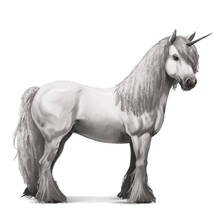 unicornio de montar holstein gris tordo