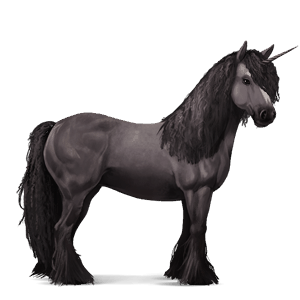 unicornio de montar bayo cereza