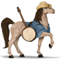 caballo de montar azteca bayo